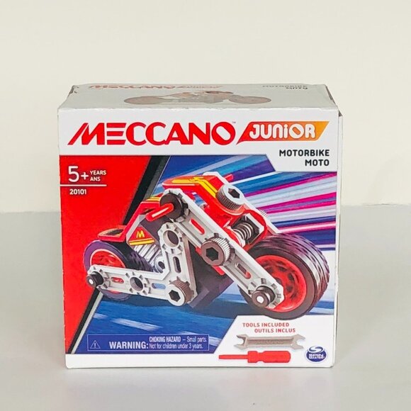 MECCANO Junior Motorbike STEAM building kit  For Age 5+  New Sealed - Picture 4 of 9